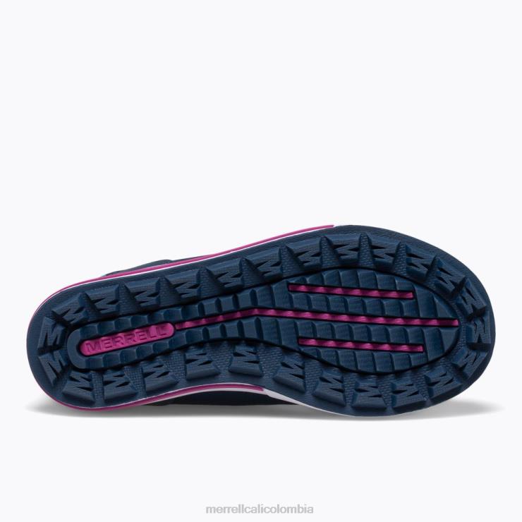 82LP61483 azul marino/turquesa niños Merrell Bota banco de nieve 3.0 (mk165186k) zapatos