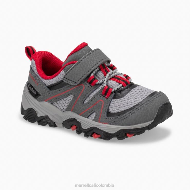 82LP61348 gris/rojo/negro niños Merrell búsqueda de senderos jr. (ml263182) zapatos