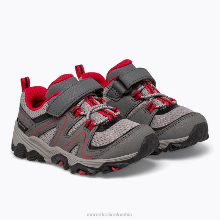 82LP61348 gris/rojo/negro niños Merrell búsqueda de senderos jr. (ml263182) zapatos