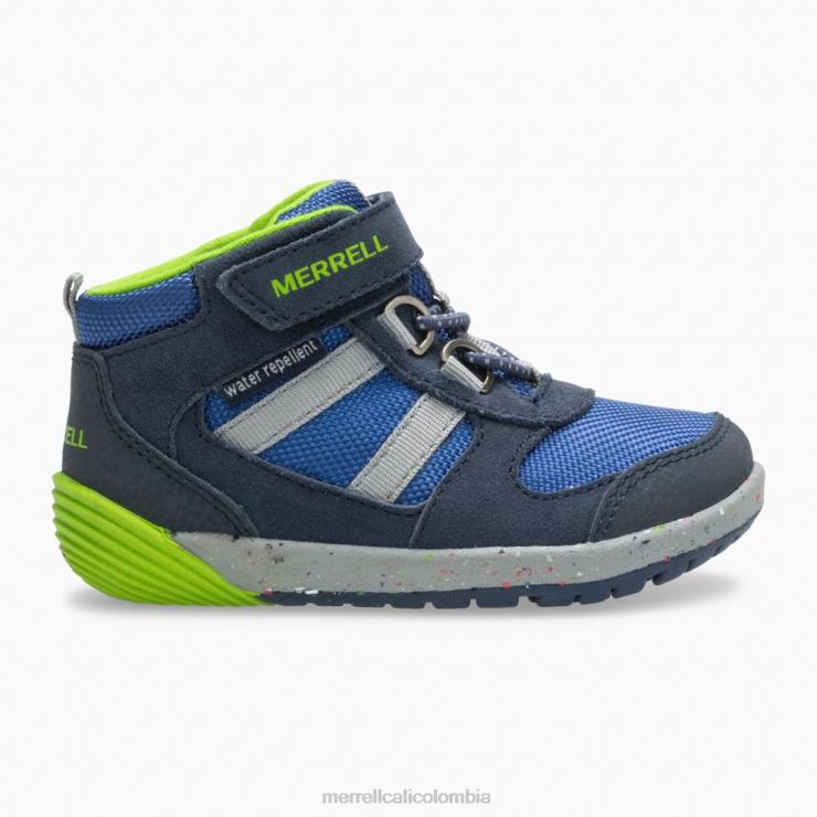 82LP61459 azul marino/verde niños Merrell caminante bare step ridge jr (ml262608) zapatos