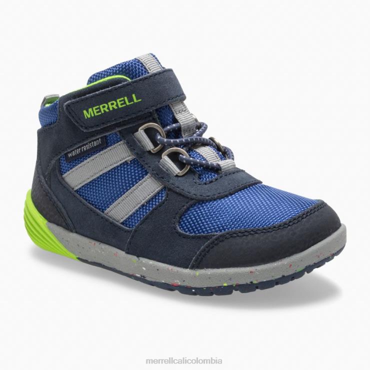 82LP61459 azul marino/verde niños Merrell caminante bare step ridge jr (ml262608) zapatos