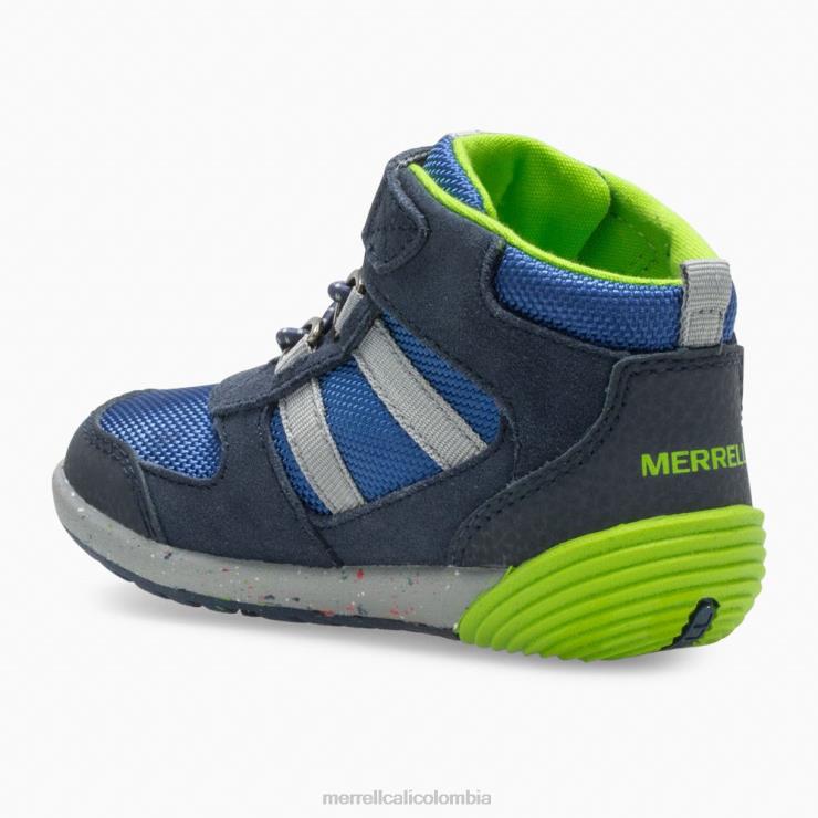 82LP61459 azul marino/verde niños Merrell caminante bare step ridge jr (ml262608) zapatos