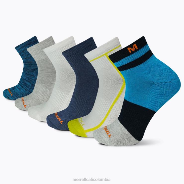 82LP6222 azul surtido unisexo Merrell paquete de 6 cuartos de cojín (jss27019-431) accesorios