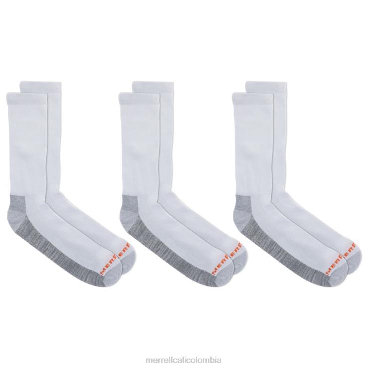 82LP6265 blanco unisexo Merrell paquete de 6 calcetines para equipo de trabajo (jss26719-100) accesorios